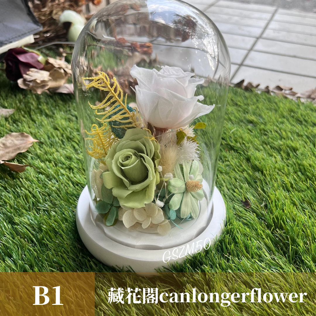 GSZM50 綠色系永生罩盅M