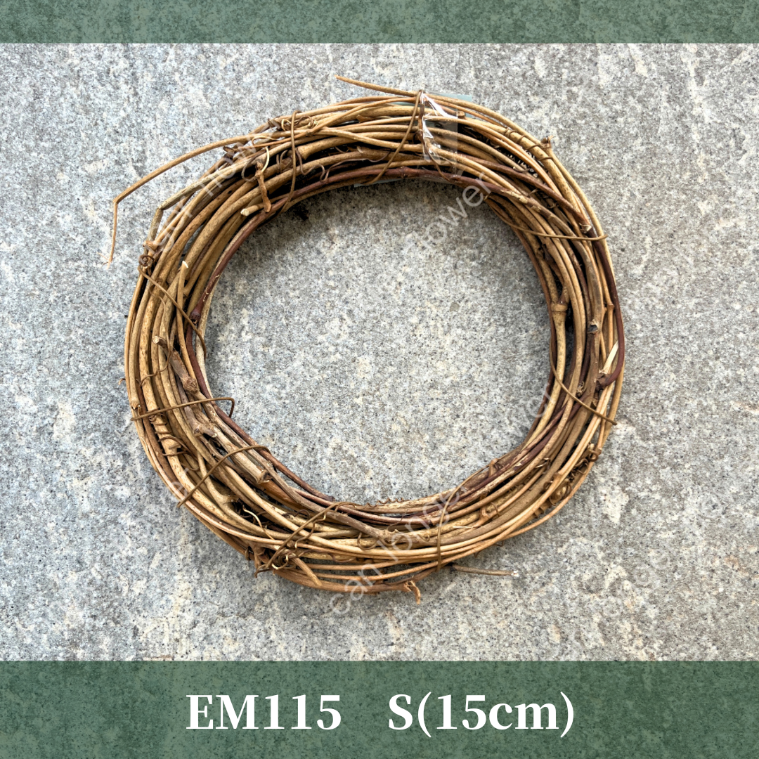 EM115 造型藤圈｜愛心藤圈 月亮藤圈 迷你細藤圈 聖誕花圈 藤圈 葡萄藤圈 木圈 乾燥花 乾燥花圈 天然藤圈 土伏藤