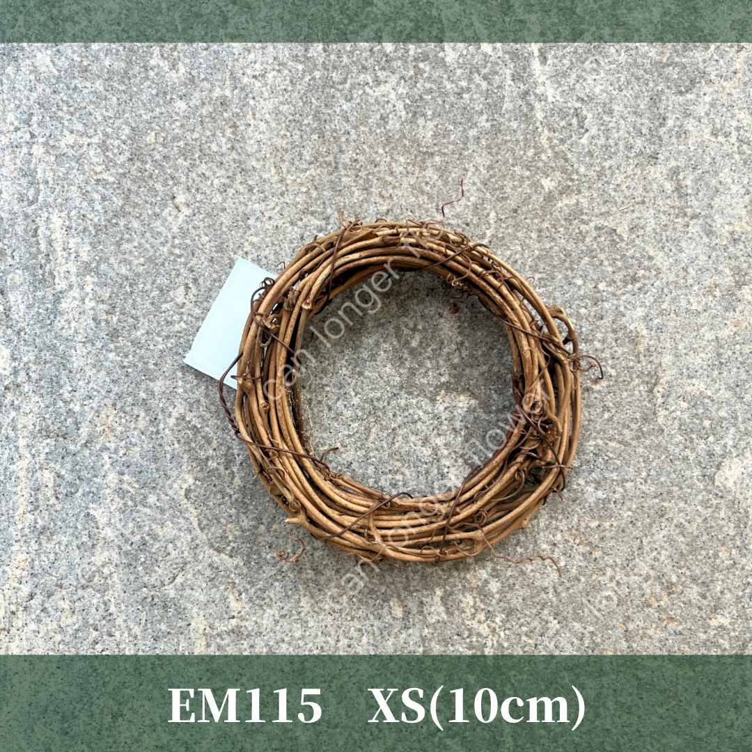 EM115 造型藤圈｜愛心藤圈 月亮藤圈 迷你細藤圈 聖誕花圈 藤圈 葡萄藤圈 木圈 乾燥花 乾燥花圈 天然藤圈 土伏藤