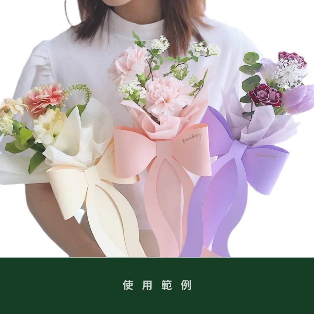 EM058 蝴蝶結仙女手提花盒｜五入裝｜花店專用花藝手提紙盒 母親節花藝包材 花束禮盒 花藝資材 畢業季花束包裝