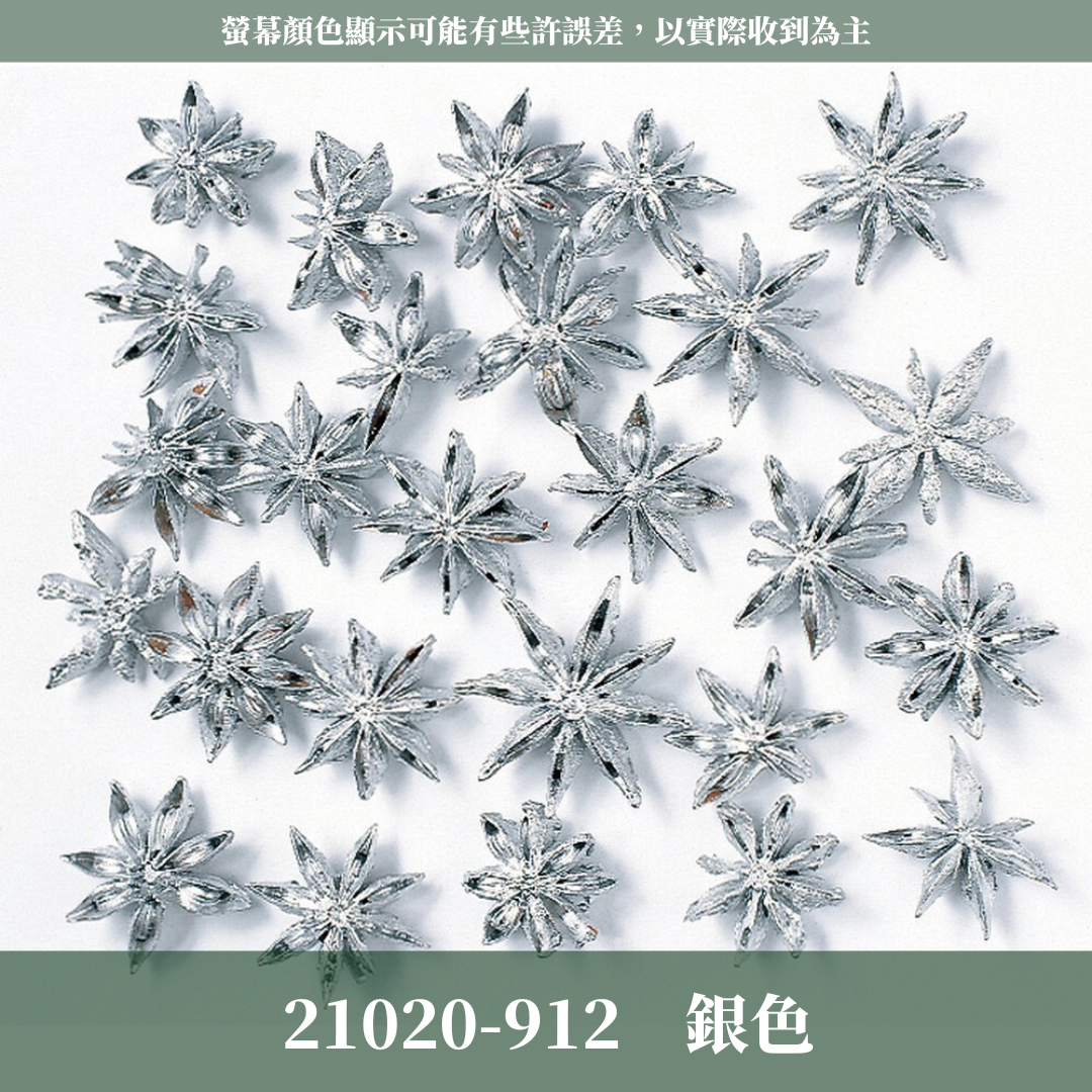 21020 原裝日本八角｜銀色八角 金色八角 鉑金八角 乾燥八角 日本大地農園 進口花材 日本乾燥花 日本花材 スターアニス シルバー プラチナ ゴールド 21020-902 21020-912 21020-932 大茴香 八角粒 大紅八角 大茴 八角花 聖誕花圈材料 花藝果實材料 果實 乾燥果實