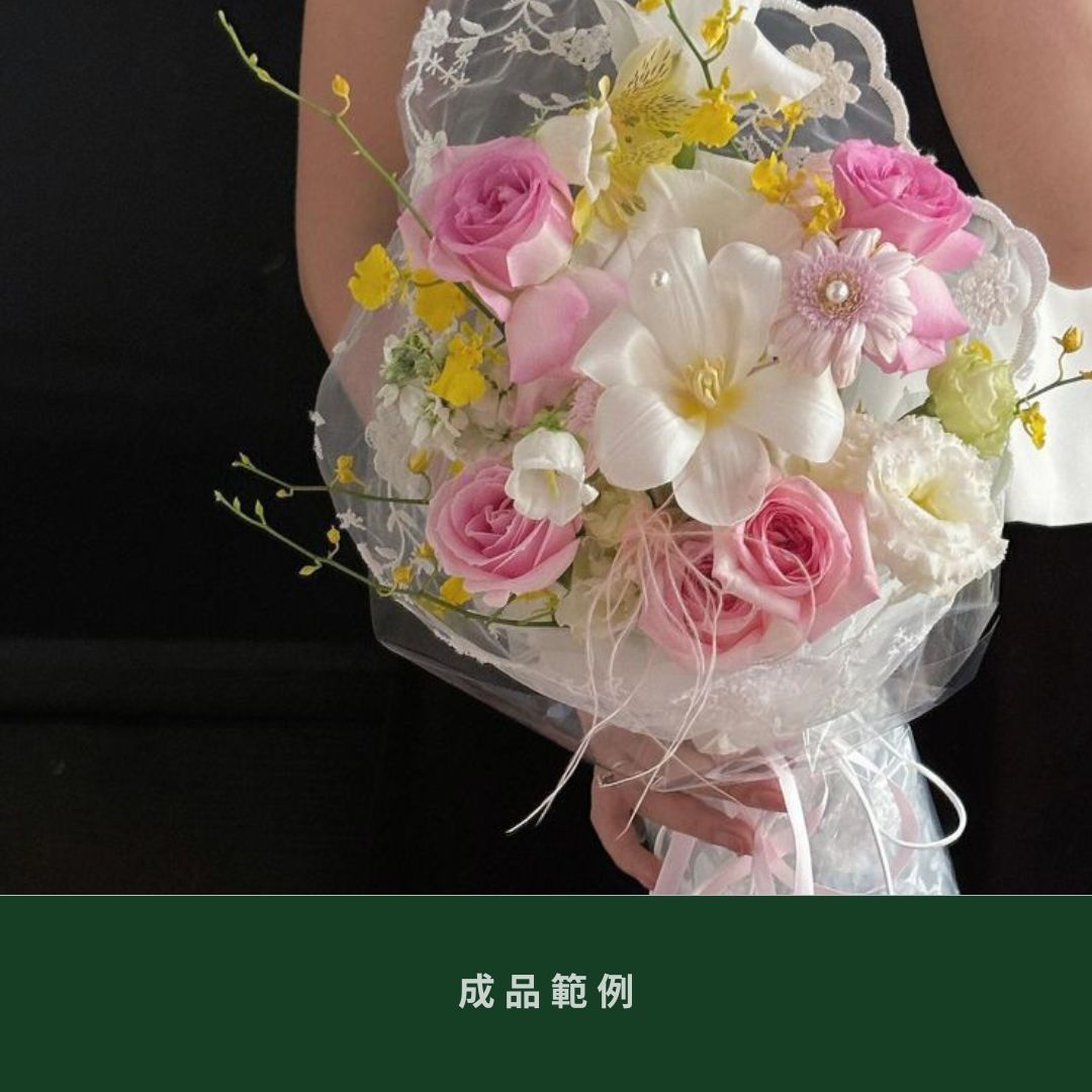 EP327 蕾絲刺繡布4米*1米｜透明感花束材料 田園風刺繡布