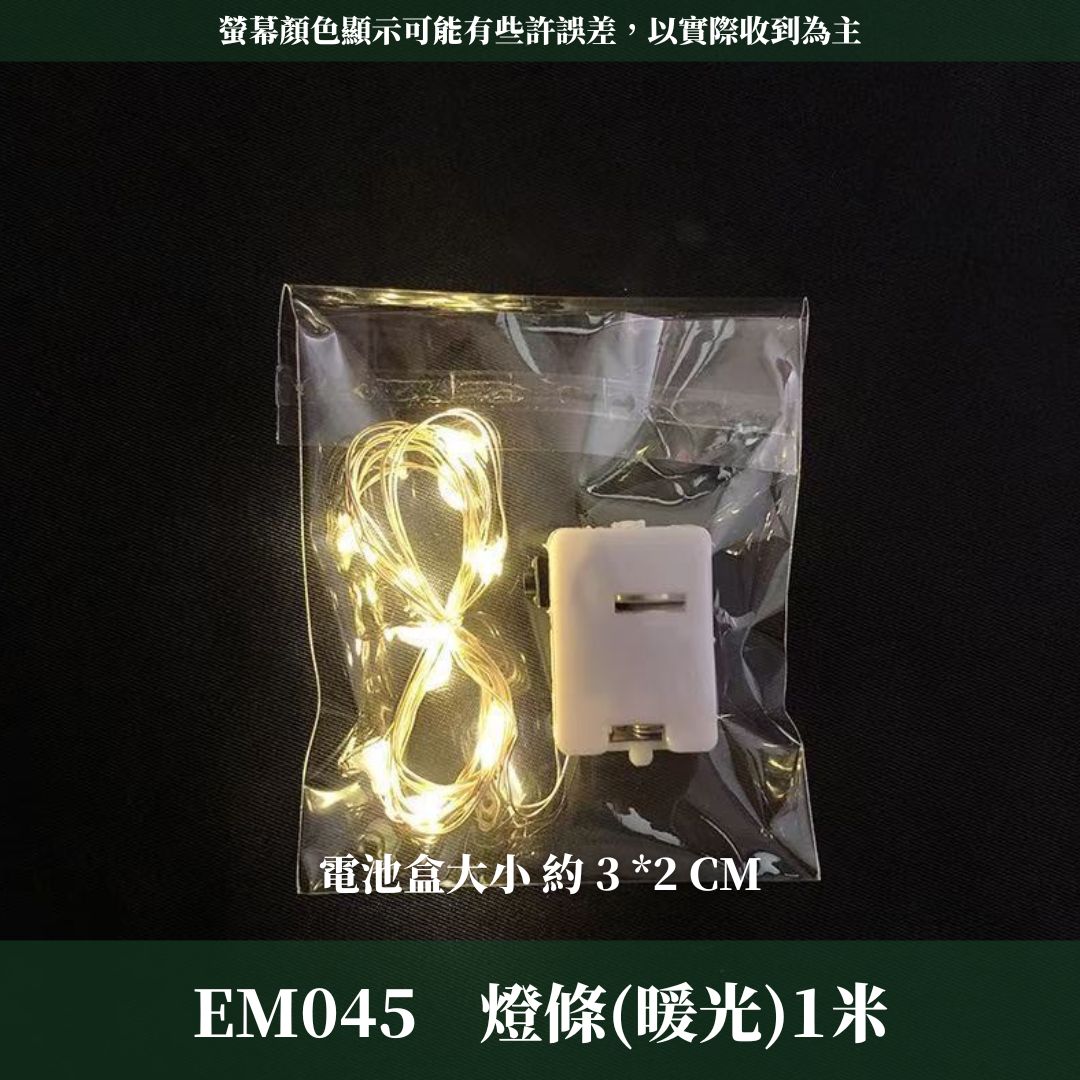 EM045 豐富款式造型花藝燈條｜銅線燈串 電池款鮮花燈串 暖白串燈 瓶塞燈 花藝燈條 閃爍燈 乾燥花燈串 迷你小彩燈