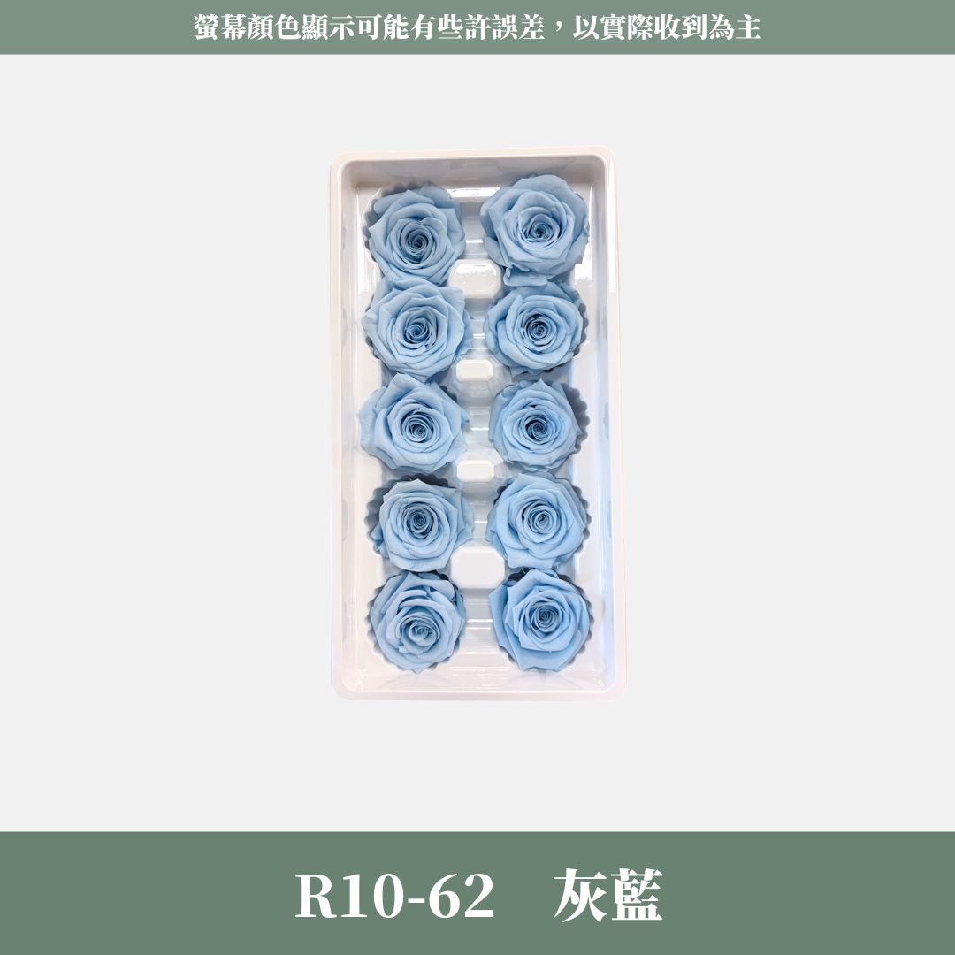R10s A級十輪玫瑰｜買十朵省130元｜約 3-4 cm｜花藝師必買 不凋大玫瑰花頭 永生玫瑰 花束材料 捧花材料
