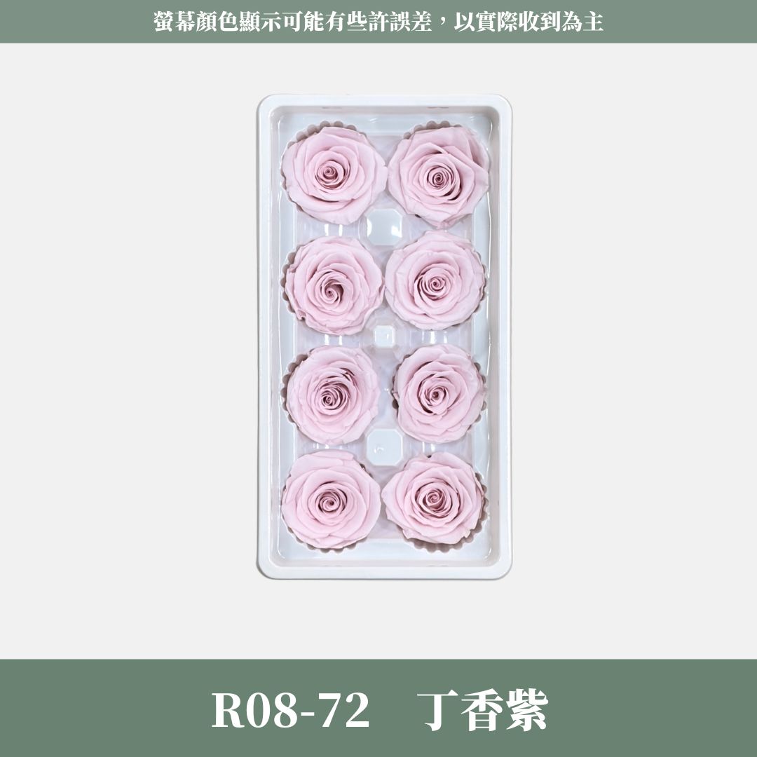 R08 A級八輪玫瑰｜約 4-5 cm｜花藝師必買 不凋大玫瑰花頭 永生玫瑰 香頌玫瑰 甦醒玫瑰 花束材料 捧花材料