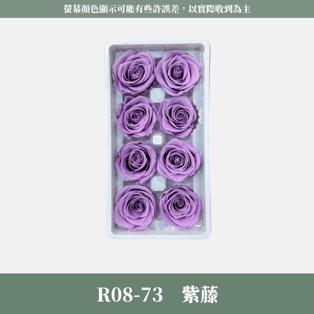R08s A級八輪玫瑰｜買8朵省128元｜約 4-5 cm｜花藝師必買 不凋大玫瑰花頭 永生玫瑰 花束材料 捧花材料