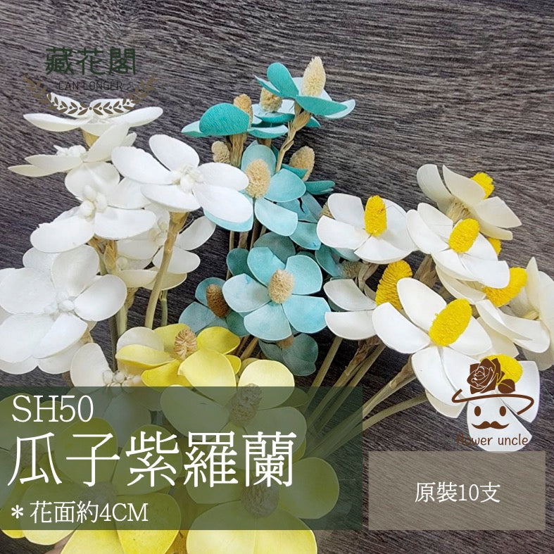 ✿ 台灣現貨 ✿ SH50 紫羅蘭 原裝 十支裝  手工花