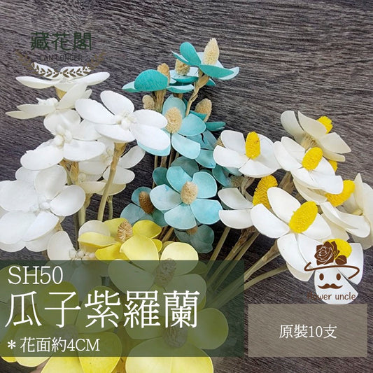 ✿ 台灣現貨 ✿ SH50 紫羅蘭 原裝 十支裝  手工花