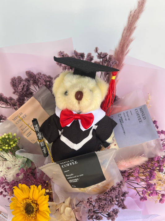 gift-B135 客訂零食紫色系花束M(零食自備) 畢業花束 零食花束 花束 紫色