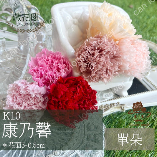 ✿ 台灣現貨 ✿ 花大伯 K10 永生康乃馨 3~4cm Ａ級  單朵裝