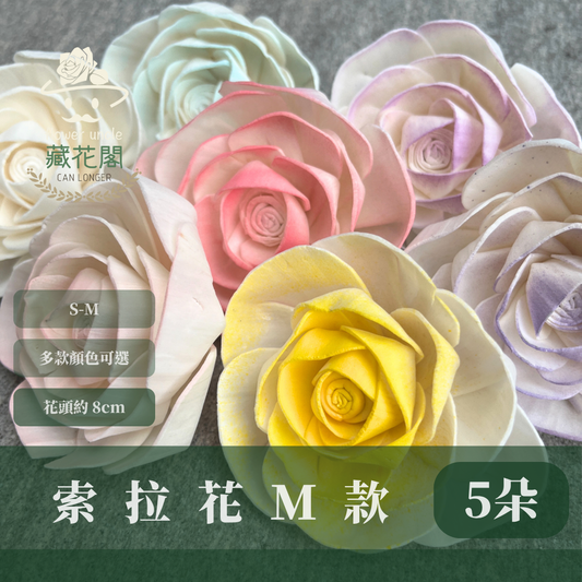 S-M 索拉花 8CM 通草花 擴香花 天使玫瑰 玫瑰 薔薇