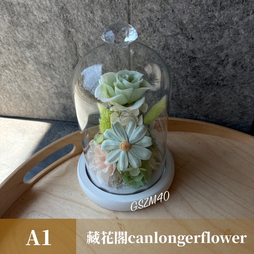 GSZM50 綠色系永生罩盅M