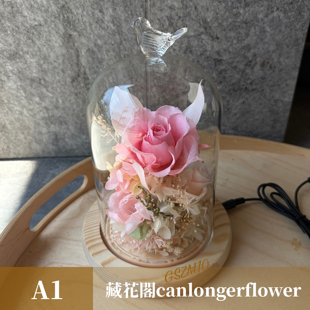 GSZM10 粉色系永生罩盅M