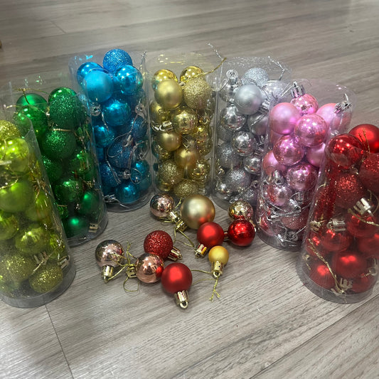 EM009 聖誕彩球3cm 4cm 24件組