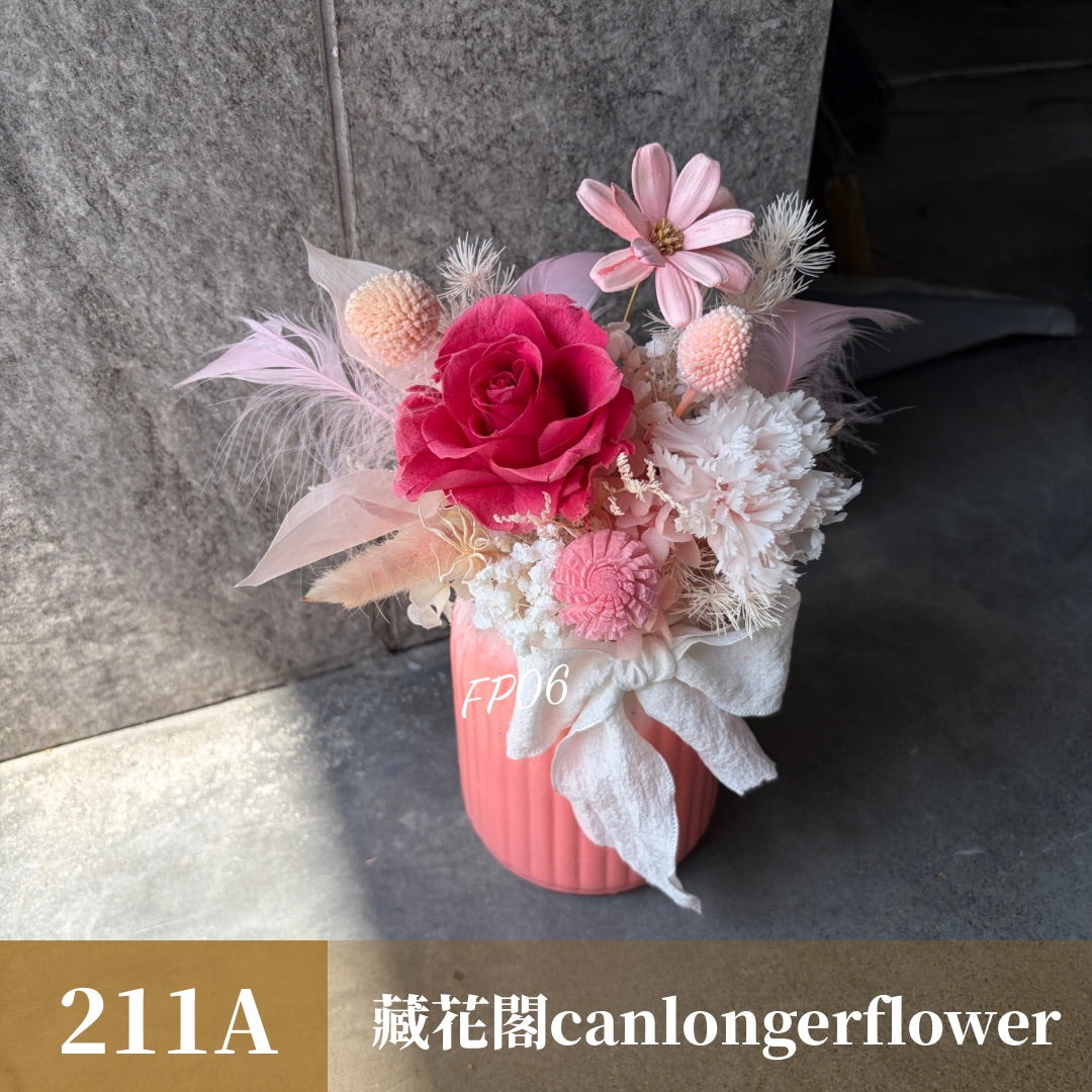 Gift-FP06-10 粉色系牛奶瓶盆花 白色 粉色 牛奶瓶 盆花 開幕 送禮 慶賀 擺飾 裝飾品