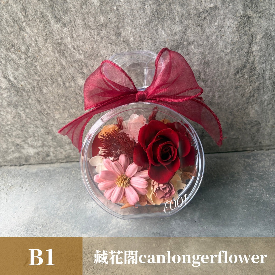 FO01-C 壓克力香水盒系列盆花