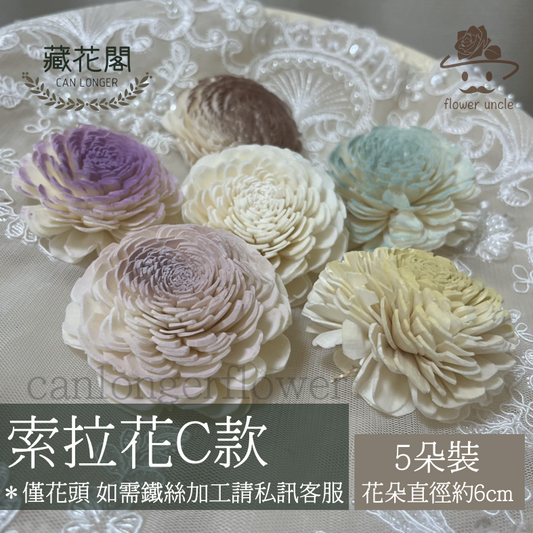 ✿ 台灣現貨 ✿ S-C 索拉花 6CM 通草花 擴香花 太陽玫瑰 日本大地 太陽菊