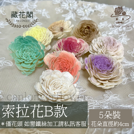 ✿ 台灣現貨 ✿ S-b 索拉花 4CM 通草花 擴香花 太陽玫瑰 日本大地 太陽菊